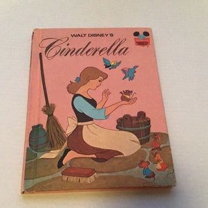 Vintage Cinderella kids book Disney's Wonderful World of Reading 1974